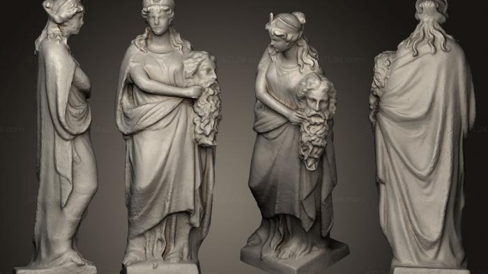 Religious statues (Melpomene, STKRL_0121) 3D models for cnc